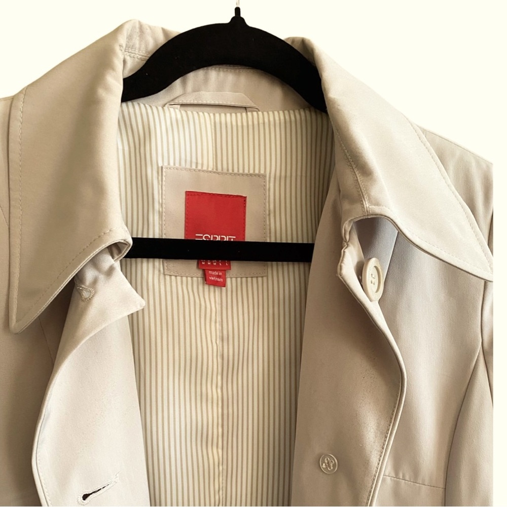 Esprit Women’s Trench Coat Medium Classic Tan Beige - Picture 4 of 7